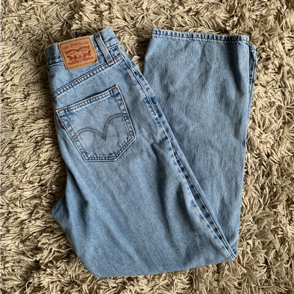High waisted straight jean
